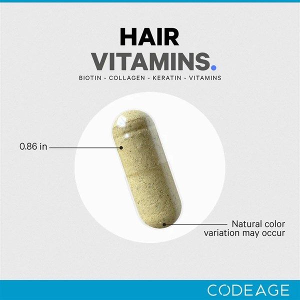 Viên uống cho tóc HAIR VITAMINS hộp 120 viên CODE AGE