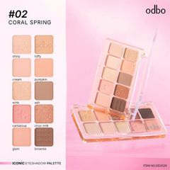 Bảng phấn mắt Odbo Iconic eyeshadow pallette #03-sweet winter