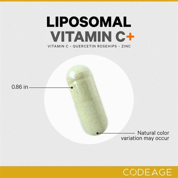Viên uống vitamin C Codeage Liposomal Vitamin C hộp 180 viên