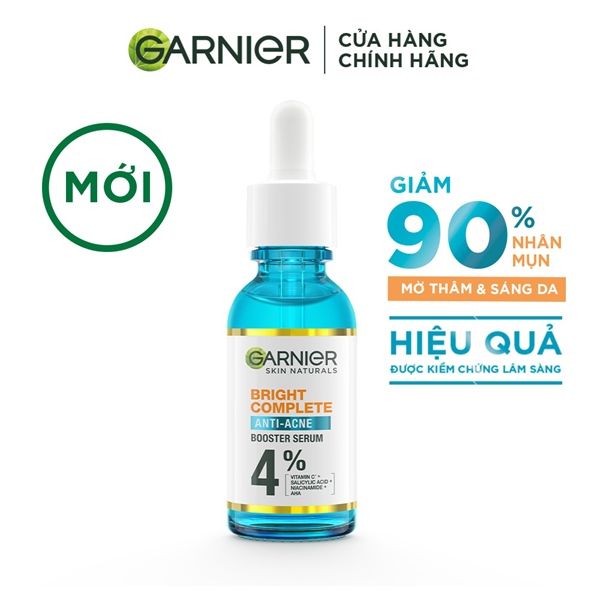 Serum Garnier Giảm Mụn Mờ Thâm Cho Da Dầu, Mụn 30ml