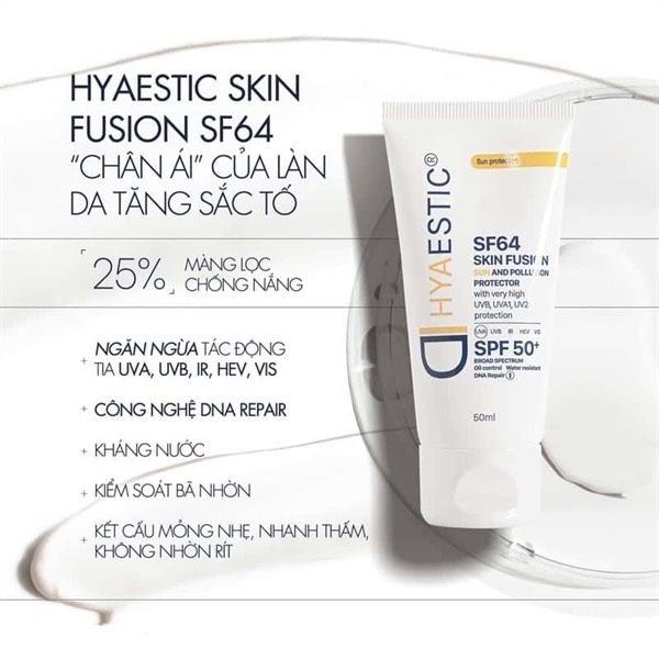 Kem chống nắng bảo vệ tối đa Hyaestic Skin Fusion SF64 Sun And Pollution Protector SPF50+ 50ml