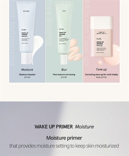 Kem Lót Trang Điểm Clio Wake Up Primer Blur 30ml