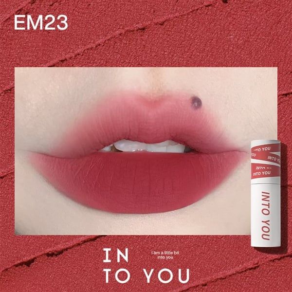 Son Kem Lì INTO YOU shero super matte lip & cheek mud EM23 dạng thỏi