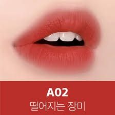 Son Kem Lì Black Rouge Air Fit Velvet Tint #A02 đỏ hồng