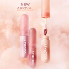 son kem lì Colorkey Mousse Lip Mud Matte Nhung Mờ R107-đỏ hồng