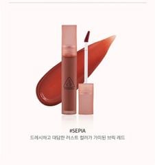 Son tint lì 3ce blur water tint #sepia đỏ đất