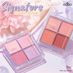 Phấn Má Hồng Odbo Signature 4 Shades Blusher #01