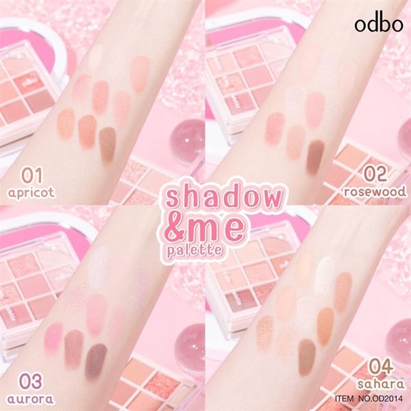 bảng phấn mắt 9ô Odbo shadow & me pallet #04