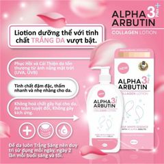 Sữa Dưỡng Trắng Toàn Thân Precious Skin Alpha Arbutin 3 Plus+ Collagen Lotion