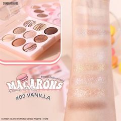 Phấn mắt 9 ô Sivanna Colors Macaron #03-vanilla