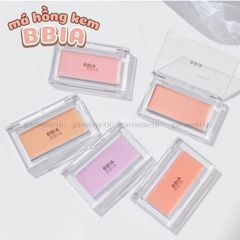 phấn má hồng BBIA ready to wear powder cheek #01pink