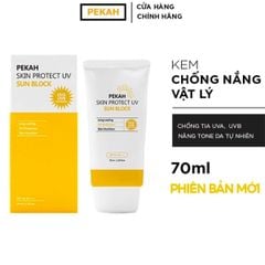 Kem chống nắng nâng tone Pekah skin protect UV sun block spf 50+ pa+++ 70ml