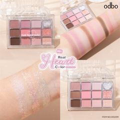 Phấn mắt má odbo real heart color 12ô #04