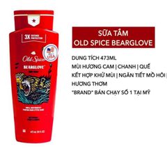 Sữa Tắm Old Spice Hương Bearglove Mạnh Mẽ Và Bản Lĩnh 473ml