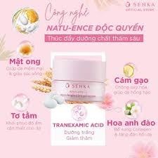 Kem Dưỡng Senka aqua bright glow Sáng Da ban đêm 50g