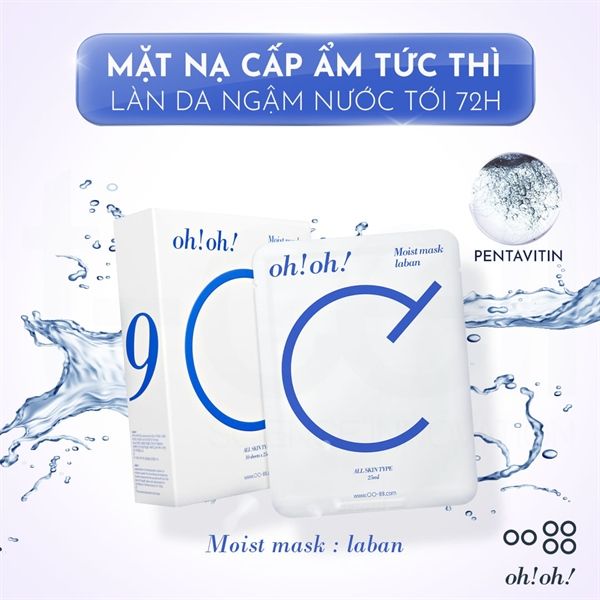 Mặt Nạ Ceramide Phục Hồi Da oh!oh! Moist mask