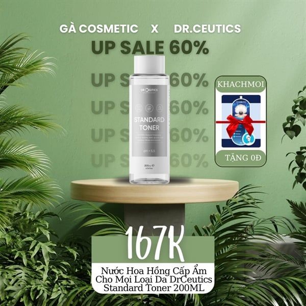 Nước Hoa Hồng Cấp Ẩm Cho Mọi Loại Da DrCeutics Standard Toner 200ML
