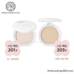Phấn phủ dạng nén THEFACESHOP fmgt OIL CLEAR SKIN COVER COMPACT #203