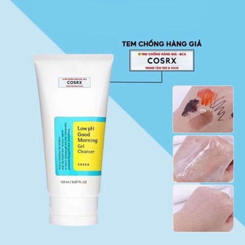 Sữa Rửa Mặt Cosrx Tràm Trà 0.5% BHA Dịu Nhẹ Dạng Gel Low pH Good Morning Gel Cleanser 150ml