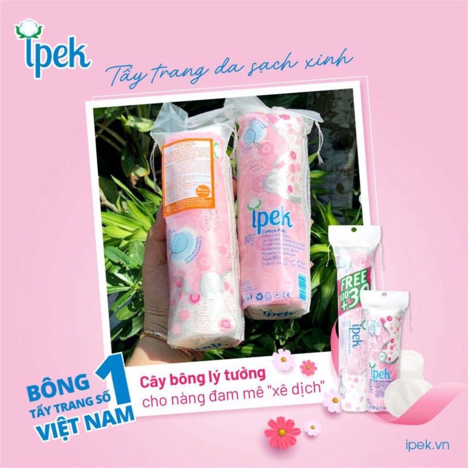 Bông Tẩy Trang 100% Cotton Thổ Nhĩ Kỳ Ipek Klasik Cotton Pads (80/130/150 miếng)