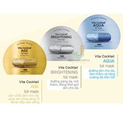 Mặt Nạ Dưỡng Sáng Da Chuyên Sâu BNBG Vita Cocktail Brightening Foil Mask Intensive Whitening 30ml