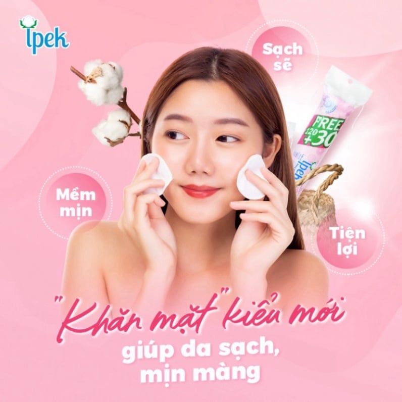 Bông Tẩy Trang 100% Cotton Thổ Nhĩ Kỳ Ipek Klasik Cotton Pads (80/130/150 miếng)