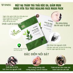 Mặt Nạ Tràm Trà Thải Độc Da Giảm Mụn BNBG Vita Tea Tree Healing Face Mask Pack 30ml