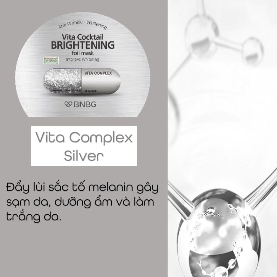 Mặt Nạ Dưỡng Sáng Da Chuyên Sâu BNBG Vita Cocktail Brightening Foil Mask Intensive Whitening 30ml