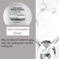 Mặt Nạ Dưỡng Sáng Da Chuyên Sâu BNBG Vita Cocktail Brightening Foil Mask Intensive Whitening 30ml