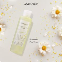 Nước Hoa Hồng Chiết Xuất Hoa Cúc Dưỡng Ẩm Dịu Nhẹ Da Nhạy Cảm Mamonde Chamomile Pure Toner 250ml