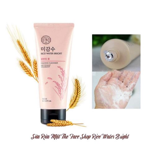 Sữa Rửa Mặt Gạo Làm Sáng Da The Face Shop Rice Water Bright Facial Foaming Cleanser 150ml