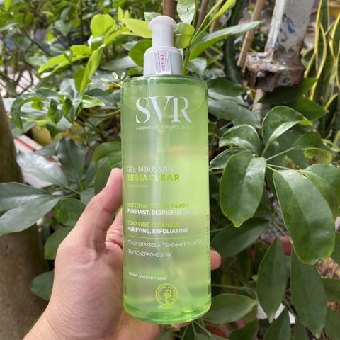 Sữa Rửa Mặt Dạng Gel Không Chứa Xà Phòng Dành Cho Da Dầu Mụn SVR Sebiaclear Gel Moussant 400ml