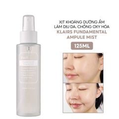 Xịt Khoáng Dưỡng Ẩm Làm Dịu Da Klairs Fundamental Ampoule Mist 125ml
