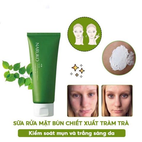 Sữa Rửa Mặt Dạng Bùn Naruko Trà Tràm Tea Tree Purifying Clay Mask And Cleanser In 1 120 gr