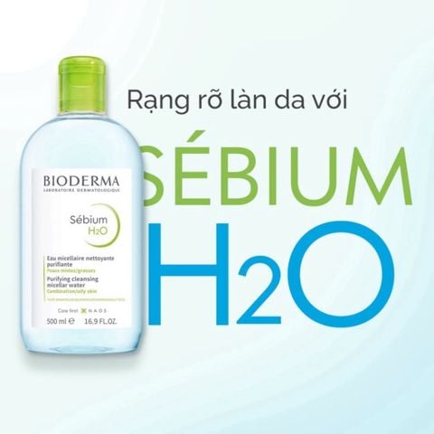 Nước Tẩy Trang Bioderma Sébium H2O Dành Cho Da Dầu Mụn Da Hỗn Hợp