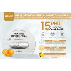 Mặt Nạ Dưỡng Sáng Da Chuyên Sâu BNBG Vita Cocktail Brightening Foil Mask Intensive Whitening 30ml
