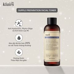 Nước Hoa Hồng Dưỡng Ẩm Se Khít Lỗ Chân Lông Klairs Supple Preparation Facial Toner 180ml