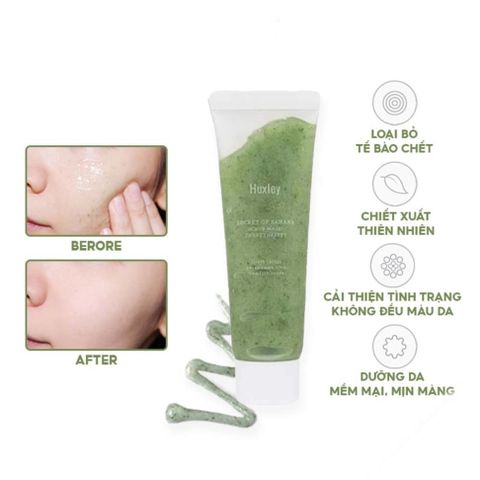Mặt Nạ Tẩy Tế Bào Chết Dưỡng Da Chiết Xuất Từ Xương Rồng Huxley Scrub Mask Sweet Therapy 30g
