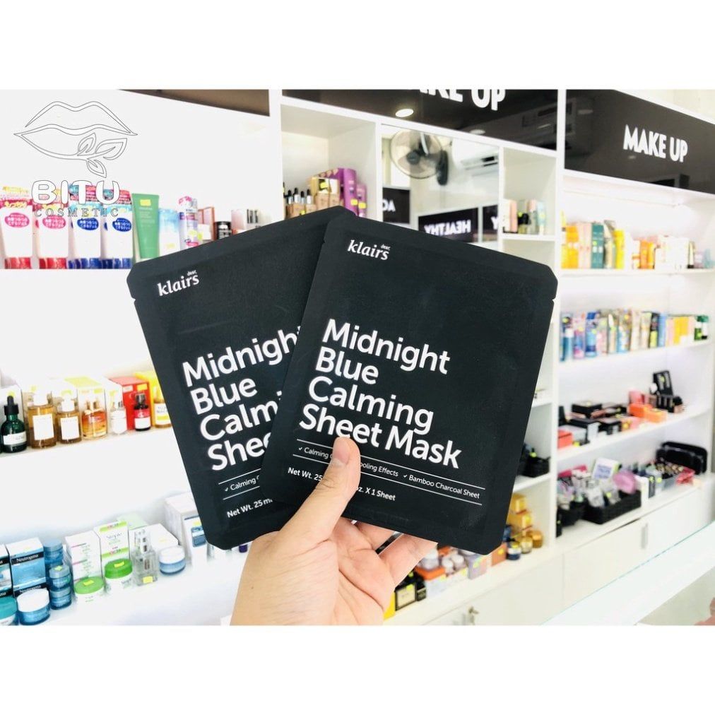 Mặt Nạ Dịu Mát Da Dear Klairs Midnight Blue Calming Sheet Mask 25ml