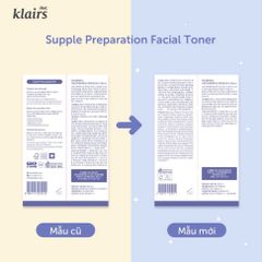 Nước Hoa Hồng Dưỡng Ẩm Se Khít Lỗ Chân Lông Klairs Supple Preparation Facial Toner 180ml