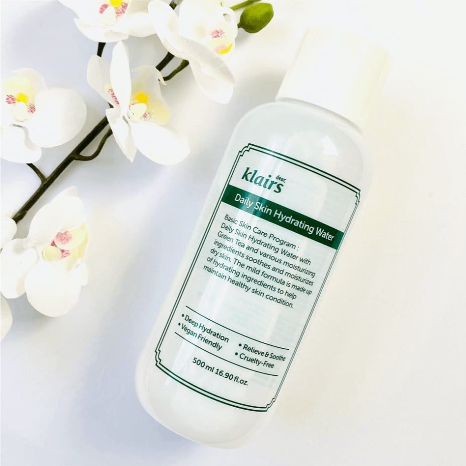 Nước Hoa Hồng Dưỡng Ẩm, Làm Dịu Da Klairs Daily Skin Hydrating Water 500ml