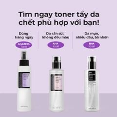 Nước Hoa Hồng Giảm Mụn, Tẩy Tế Bào Chết Hóa Học Cosrx AHA/BHA Clarifying Treatment Toner