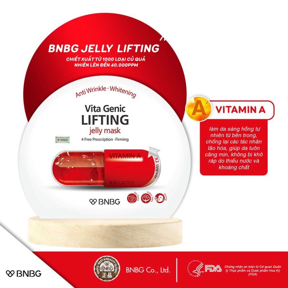 Combo Mặt Nạ Dưỡng Da Toàn Diện BNBG Vita Genic Jelly Mask 30ml