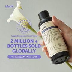 Nước Hoa Hồng Dưỡng Ẩm Se Khít Lỗ Chân Lông Klairs Supple Preparation Facial Toner 180ml