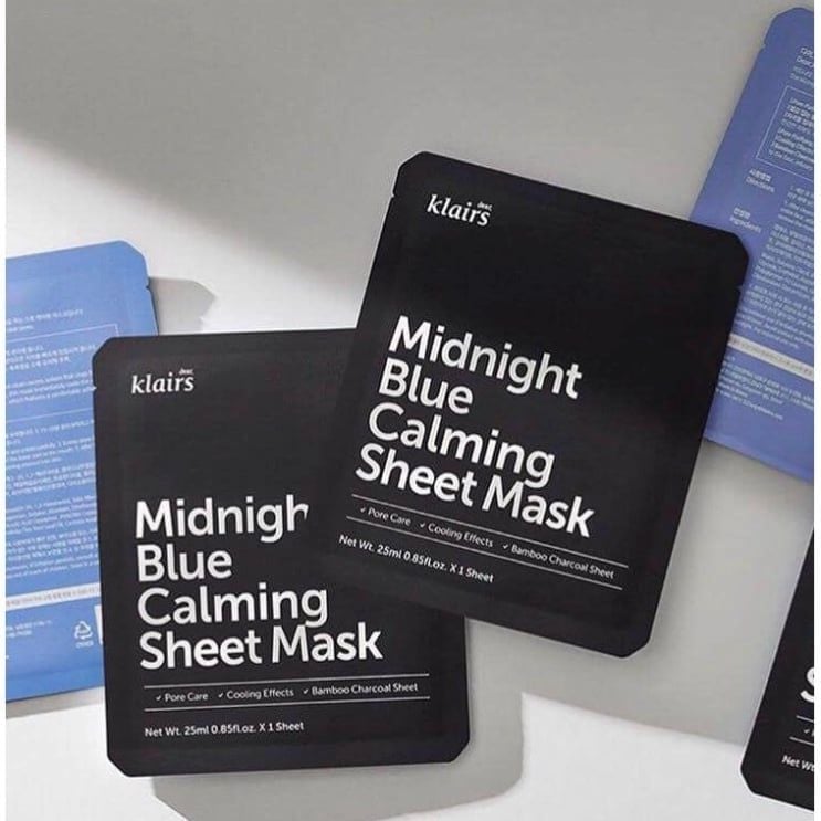Mặt Nạ Dịu Mát Da Dear Klairs Midnight Blue Calming Sheet Mask 25ml