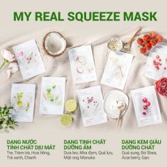 Mặt nạ giấy dưỡng ẩm,dưỡng da Hàn Quốc innisfree My Real Squeeze Mask 20ml, đủ 18 vị - SANNY'S