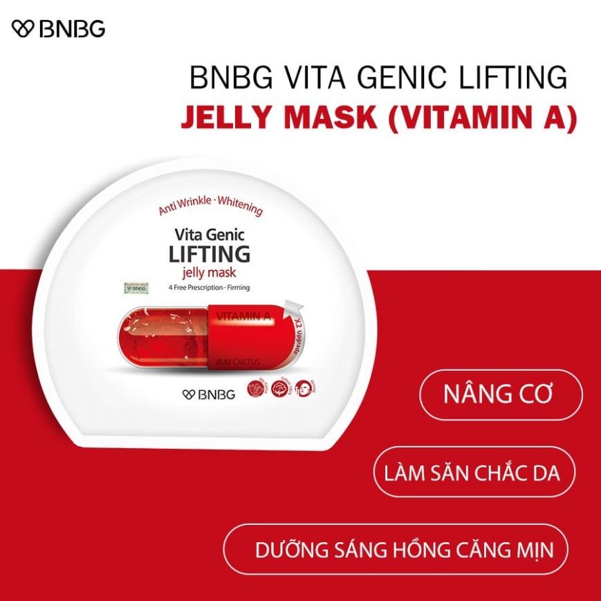 Mặt Nạ Nâng Cơ Săn Chắc Da Giảm Nếp Nhăn BNBG Vitamin A Vita Genic Lifting 30ml