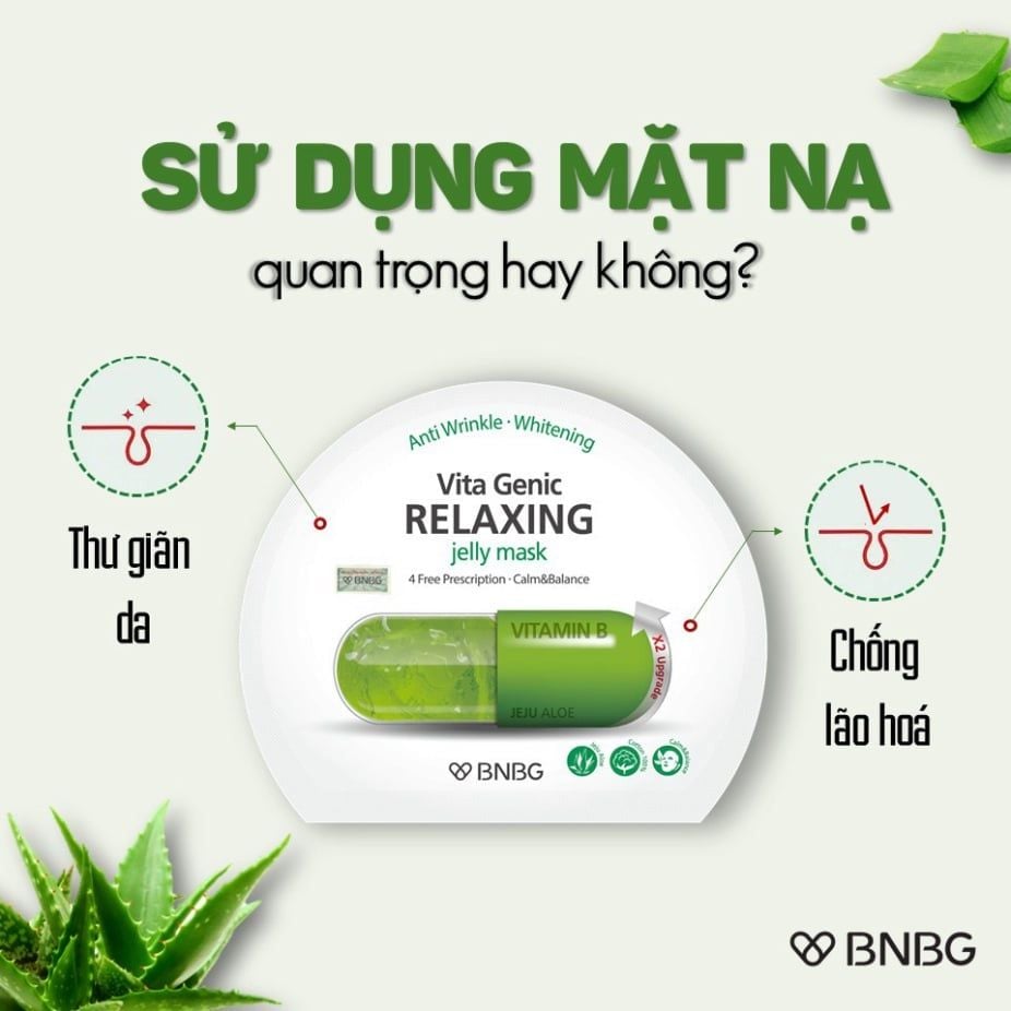Mặt Nạ Phục Hồi Da Hư Tổn BNBG Vitamin B Vita Genic Relaxing 30ml