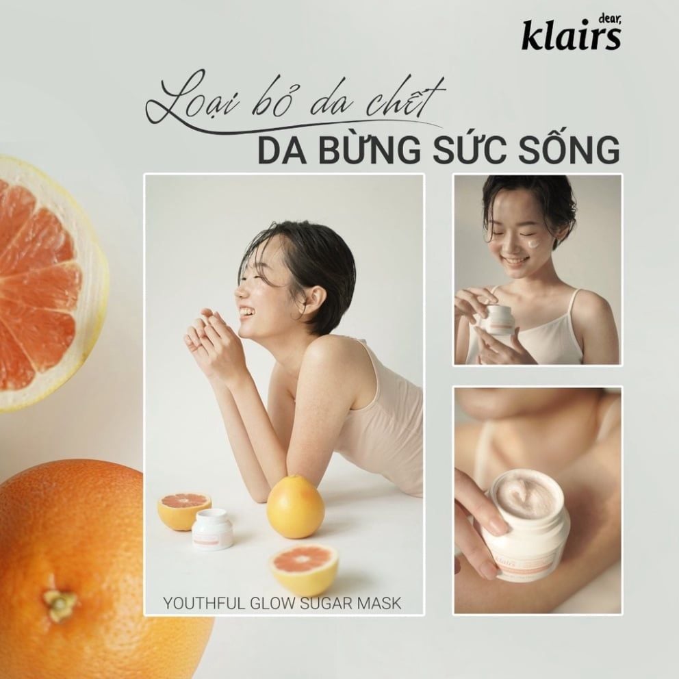 Mặt Nạ Tẩy Tế Bào Chết Klairs Youthful Glow Sugar Mask 110g