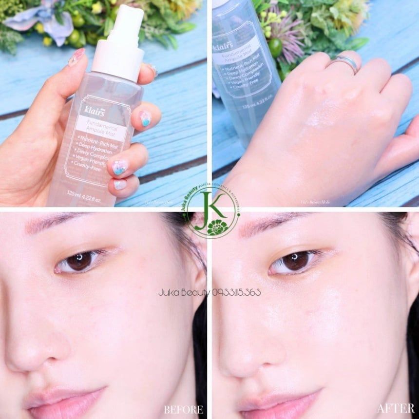 Xịt Khoáng Dưỡng Ẩm Làm Dịu Da Klairs Fundamental Ampoule Mist 125ml